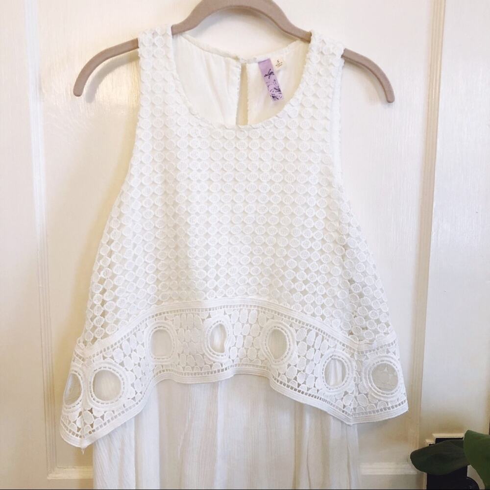 Francesca's Alya White Boho High Low Dress - Picture 5 of 15